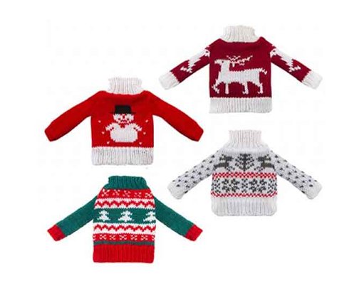 4ASST DELUXE ELF KNITTED SWEATER
