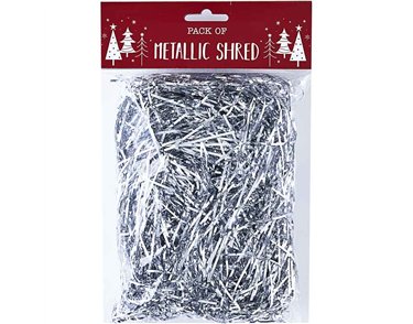 24g SILVER METALLIC SHREDDED TISSUE PAPER 12S
