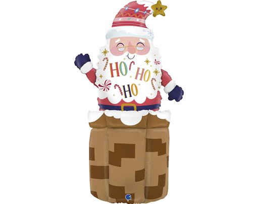 31in ADORABLE SANTA STANDUPS AIR FILL FOIL BALLOON