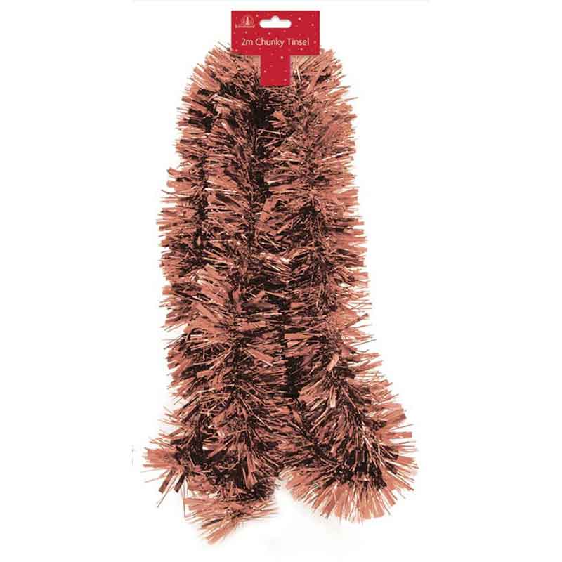 2m COPPER CHUNKY TINSEL