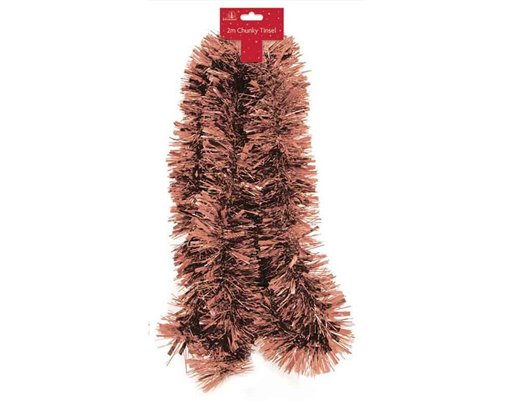 2m COPPER CHUNKY TINSEL