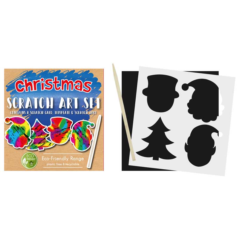 CHRISTMAS MINI MAGIC COLOUR SCRATCH SET 108S