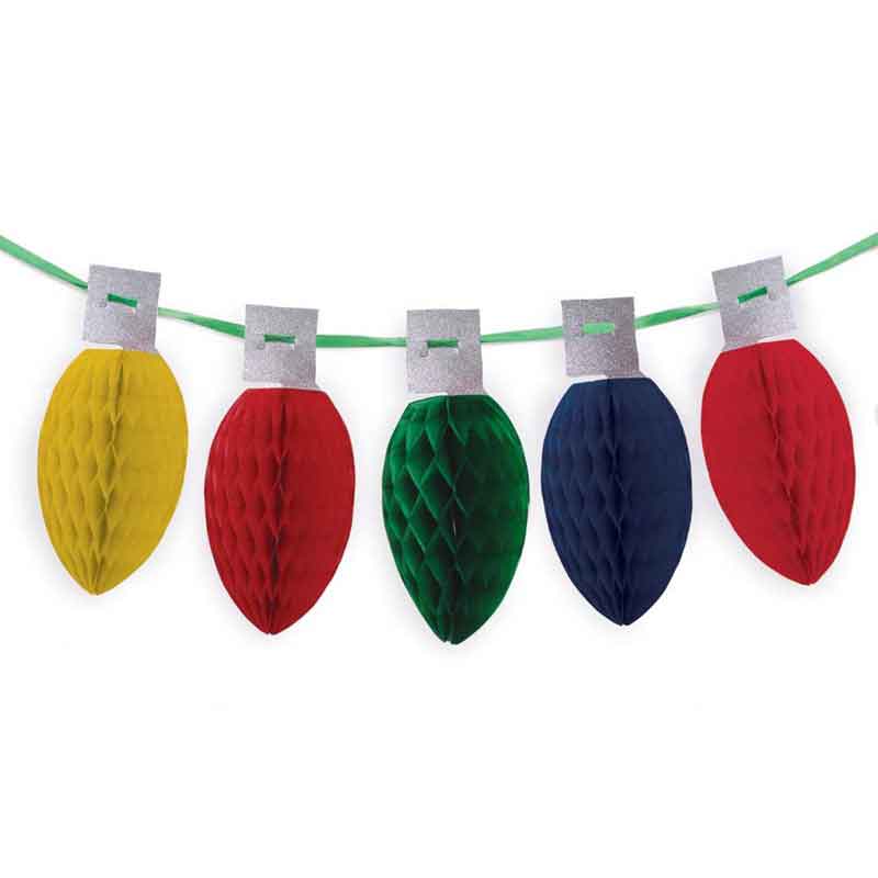 HONEYCOMB XMAS LIGHTS GARLAND