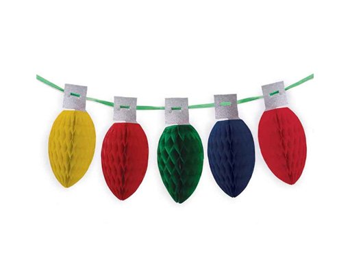 HONEYCOMB XMAS LIGHTS GARLAND