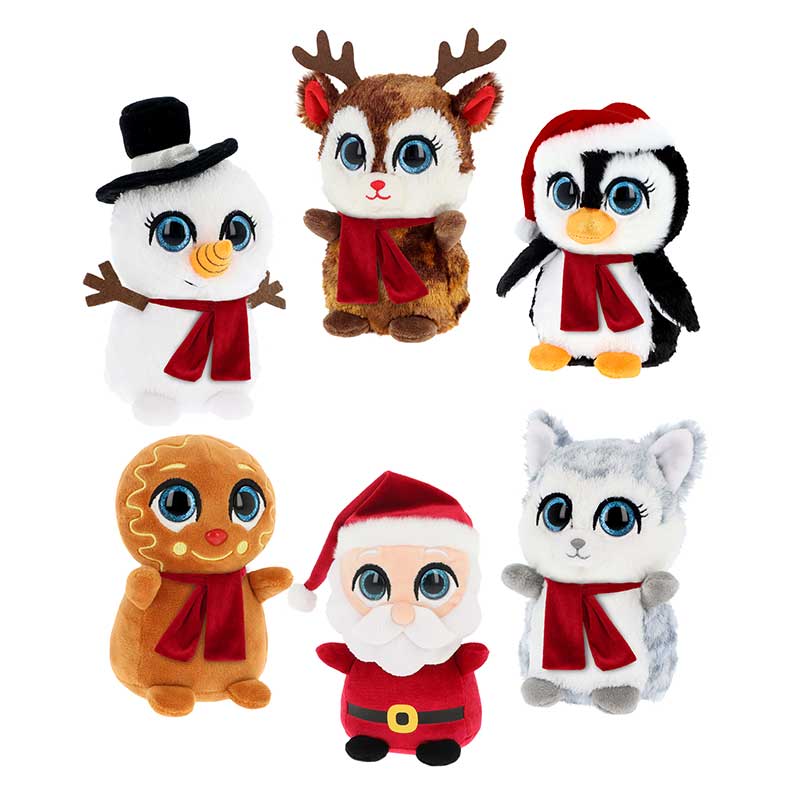 10cm 6ASST MINI MOTSU CHRISTMAS SOFT TOY