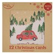 12PK DRIVING HOME KRAFT WINDOW BOXED CARDS 24S