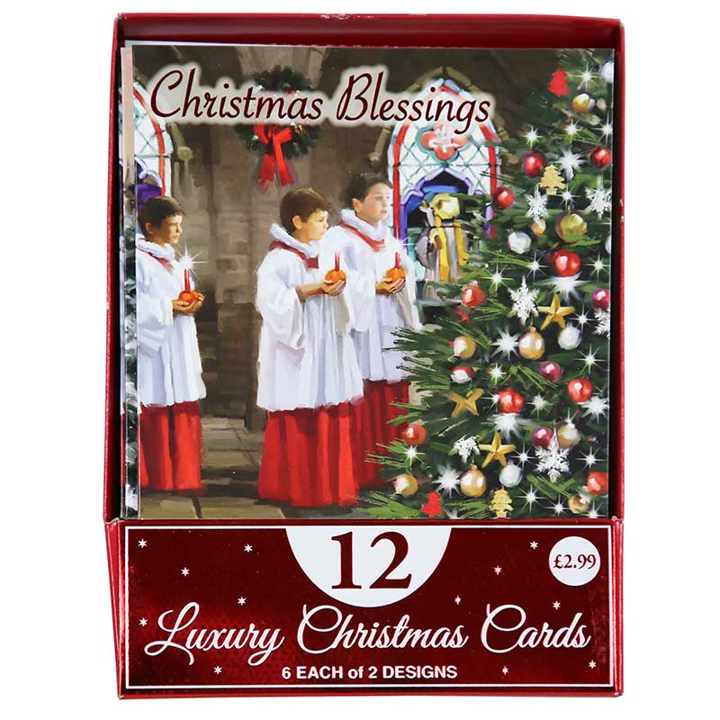12PK CHOIR SCENE ACETATE BOXED CARDS 24S