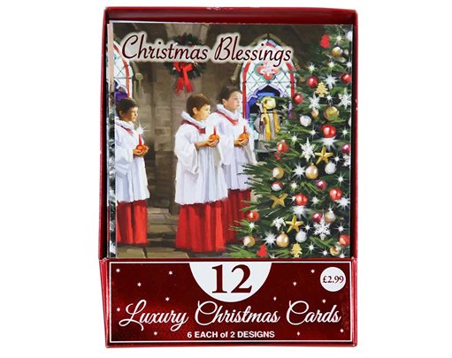 12PK CHOIR SCENE ACETATE BOXED CARDS 24S