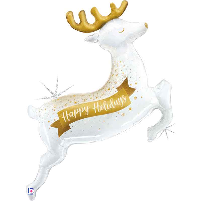 55in GLISTENING HOLIDAY REINDEER FOIL BALLOON