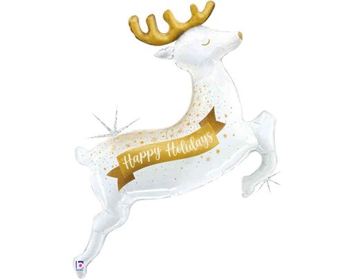 55in GLISTENING HOLIDAY REINDEER FOIL BALLOON