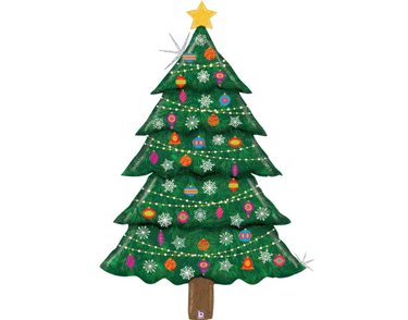 83in SPECIAL DELIVERY CHRISTMAS TREE FOIL BALLOON