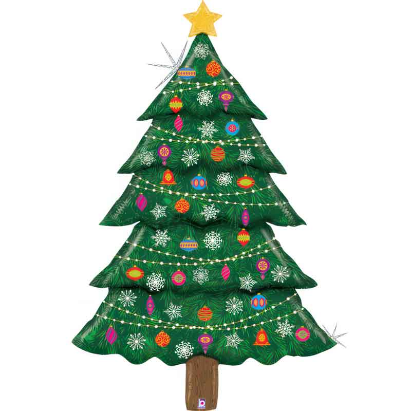 83in SPECIAL DELIVERY CHRISTMAS TREE FOIL BALLOON