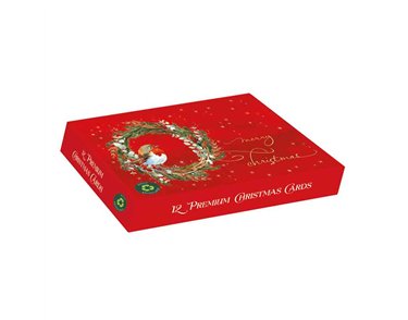 12PK RED RED ROBIN LANDSCAPE PREMIUM BOXED CARDS