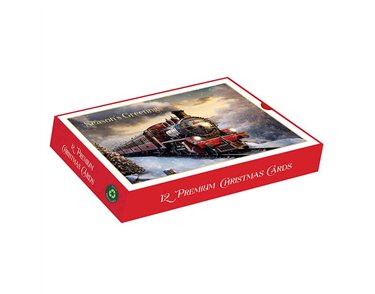 12PK FROSTY THE SNOWMAN LANDSCAPE PREMIUM BOXED CARDS