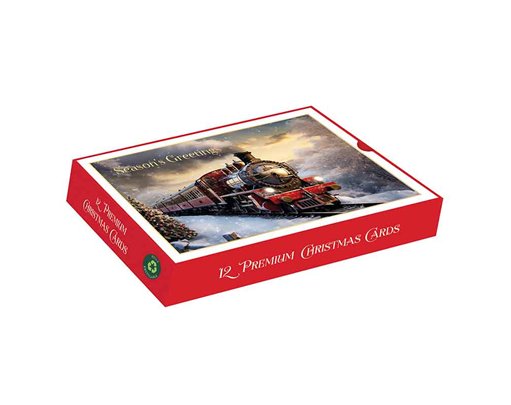12PK FROSTY THE SNOWMAN LANDSCAPE PREMIUM BOXED CARDS
