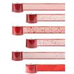 6ASST RED WIRED CHRISTMAS RIBBON 18S