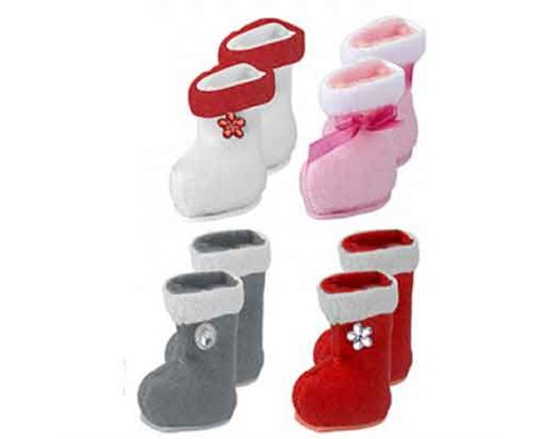 4ASST DESIGN ELF MINI FASHION BOOTIES