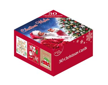 30PK BOXED CHRISTMAS CARDS