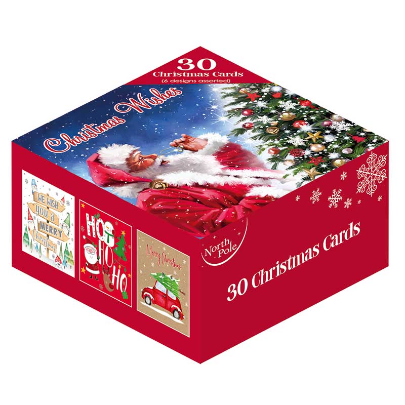 30PK BOXED CHRISTMAS CARDS