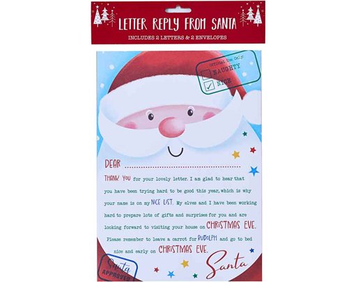 CHILDRENS REPLY FROM SANTA 12S