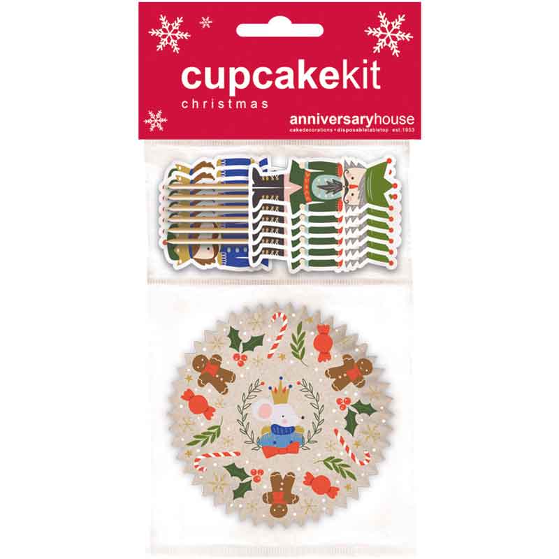 28PC NUTCRACKER CUPCAKE KIT