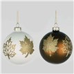 8cm 2ASST GLASS BALL DECORATION 12S