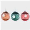 8CM 3ASST GLASS BALL DECORATION 12S