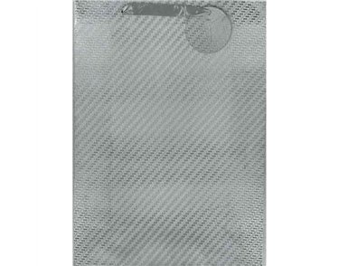 SILVER EMBOSSED XLG GIFT BAG 6S