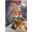 TRAD SANTA ON CHIMNEY SUPER JUMBO GIFT BAG 6S