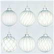 8cm 6ASST GLASS BALL DECORATION 12S