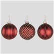 8cm 6ASST GLASS BALL DECORATION 12S