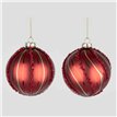 8cm 2ASST GLASS BALL DECORATION 12S