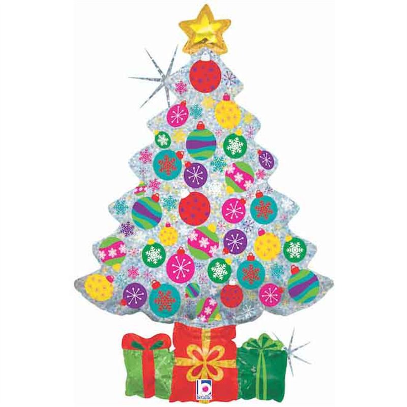 39IN SPARKLING ORNAMENT TREE FOIL