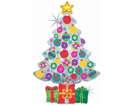 39IN SPARKLING ORNAMENT TREE FOIL