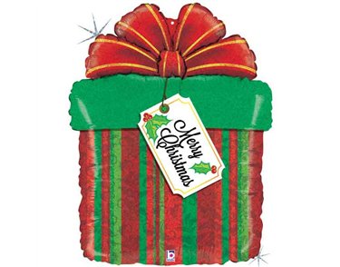 30IN CHRISTMAS PRESENT FOIL