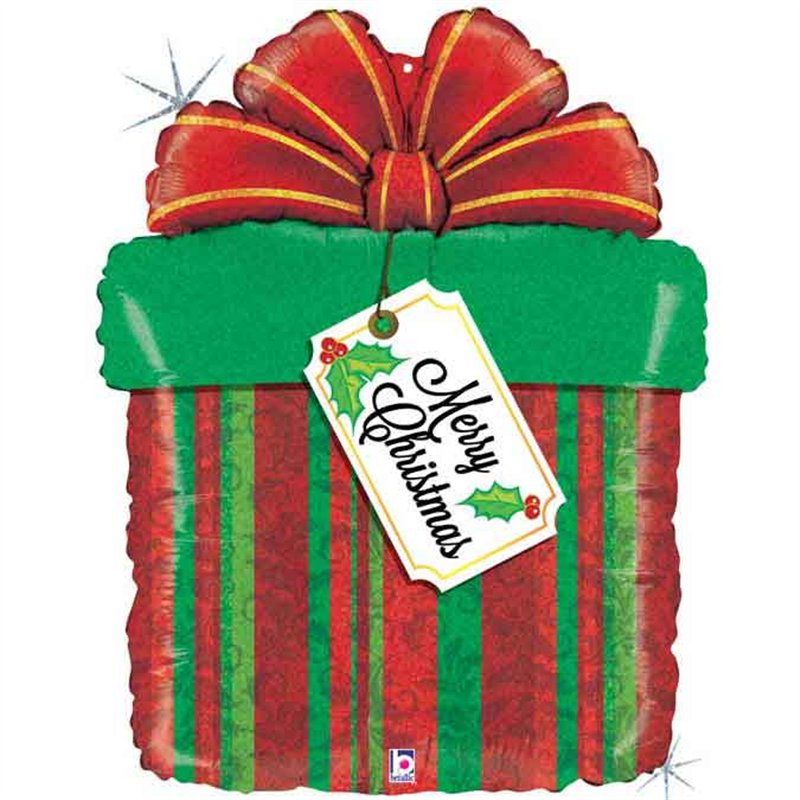 30IN CHRISTMAS PRESENT FOIL