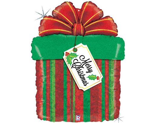 30IN CHRISTMAS PRESENT FOIL
