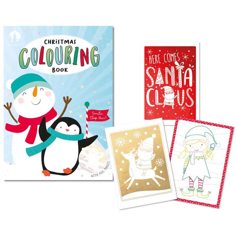 CHRISTMAS COLOURING BOOK 12S