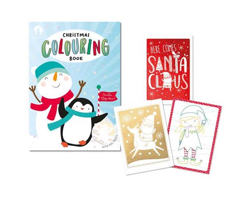 CHRISTMAS COLOURING BOOK 12S