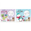 CHRISTMAS COLOURING & STICKER BOOK 12S