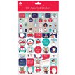 100 ASSORTED CHRISTMAS STICKERS 12S