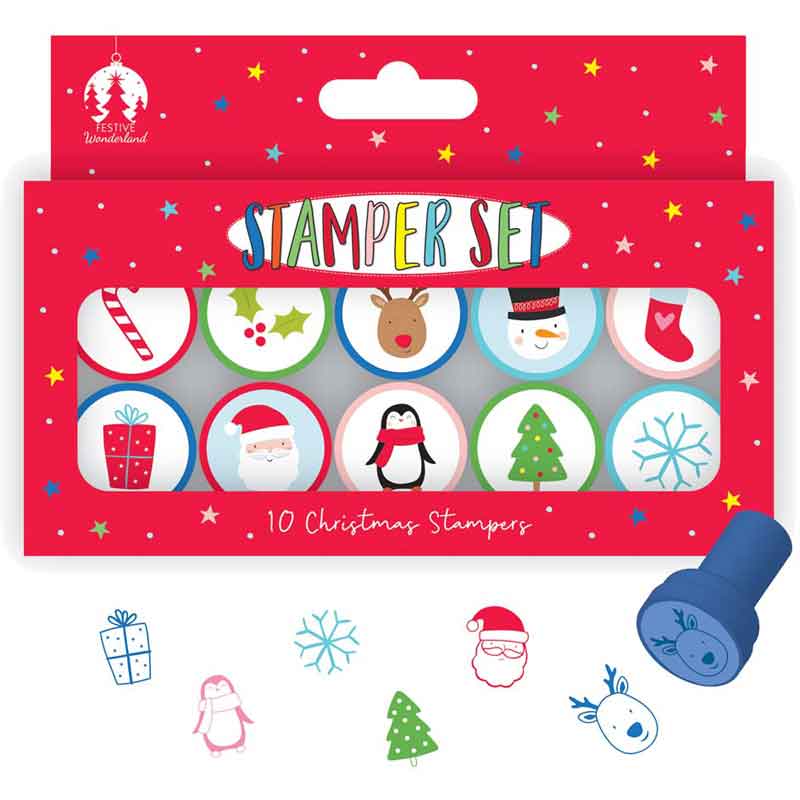 10PK CHRISTMAS STAMPERS