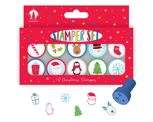 10PK CHRISTMAS STAMPERS