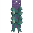 2PC GREEN GLITTER BOWS 12S