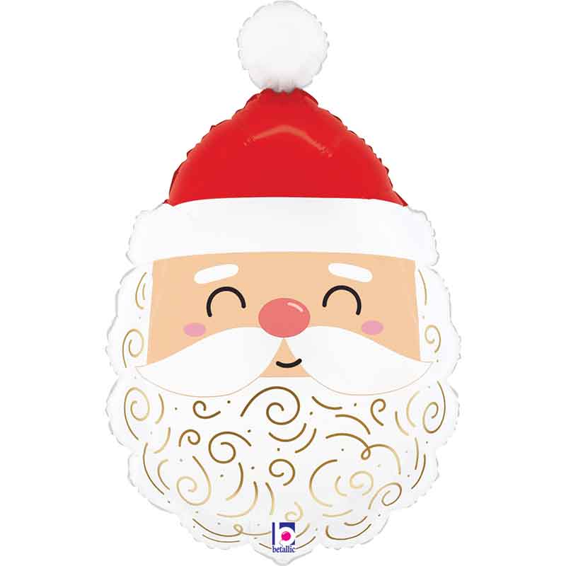 30in JOYFUL SANTA FOIL BALLOON