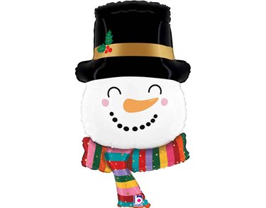 33in JOYFUL SNOWMAN FOIL BALLOON