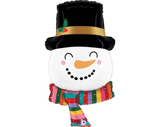 33in JOYFUL SNOWMAN FOIL BALLOON