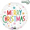 18in CHRISTMAS COLORFUL SNOWFLAKES FOIL BALLOON