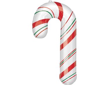 MERRY CHRISTMINTS CANDY CANE SUPERSHAPE FOIL BALLOON