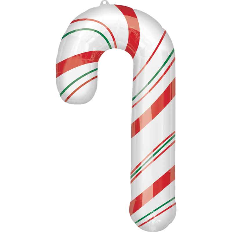 MERRY CHRISTMINTS CANDY CANE SUPERSHAPE FOIL BALLOON